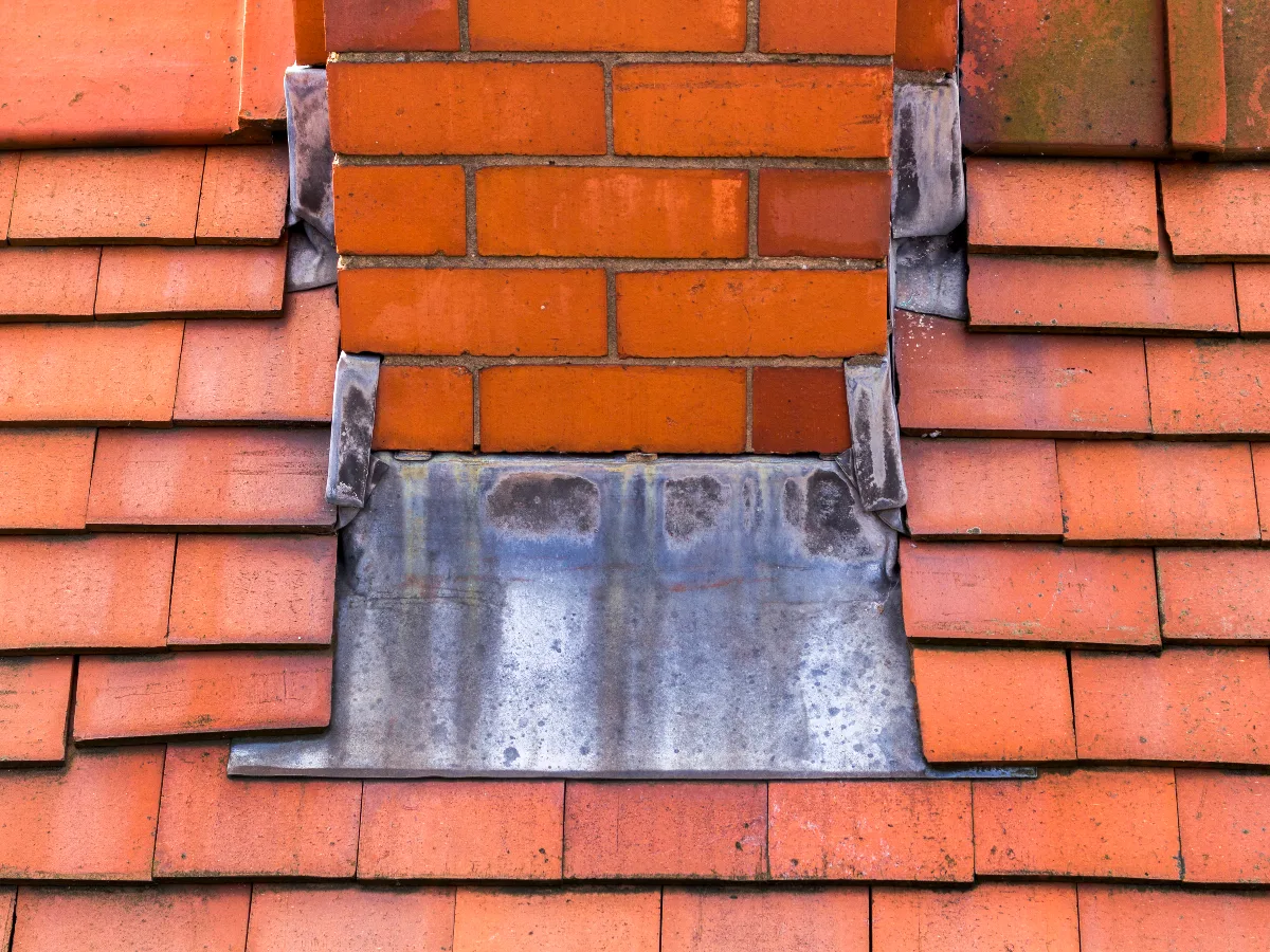 Chimney lead flashing detail