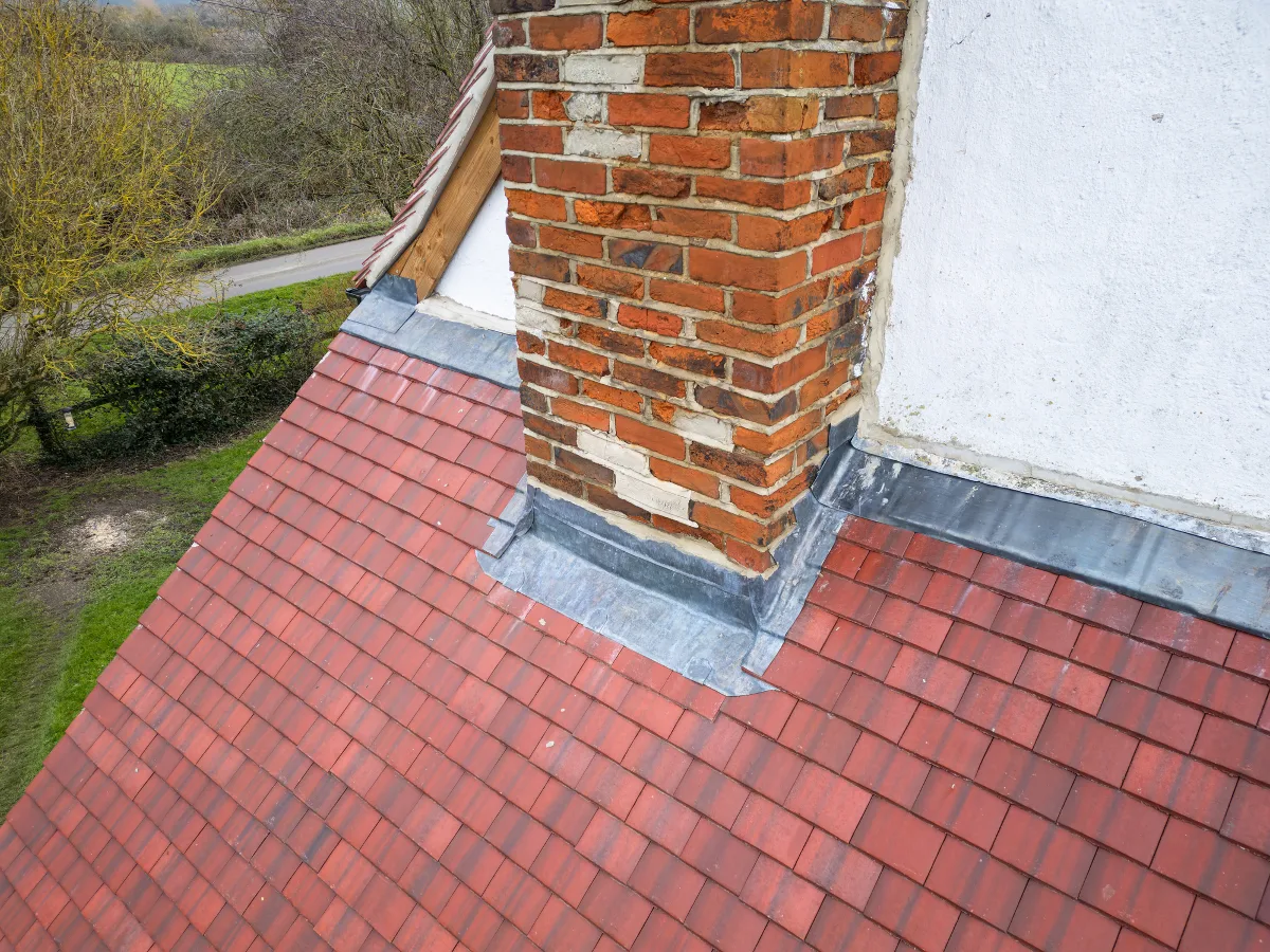 Oakcrest Roofing Ltd carrying out chimney repairs